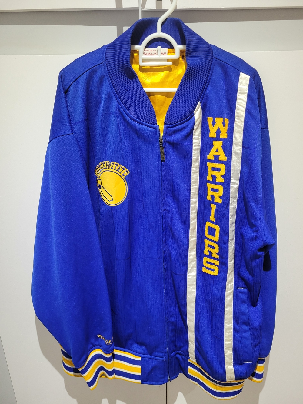 Golden State Warriors Mitchell And Ness Hardwood Classics Track Jacket Retro, XL